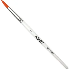 Кисть AZART №7 (круглая, синтетика, белая)